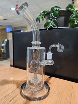 10" Flat Bottom Skull Dab Rig