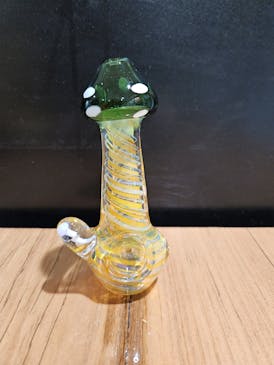 4.5 Gold Fume Standing Mushroom Hand Pipe