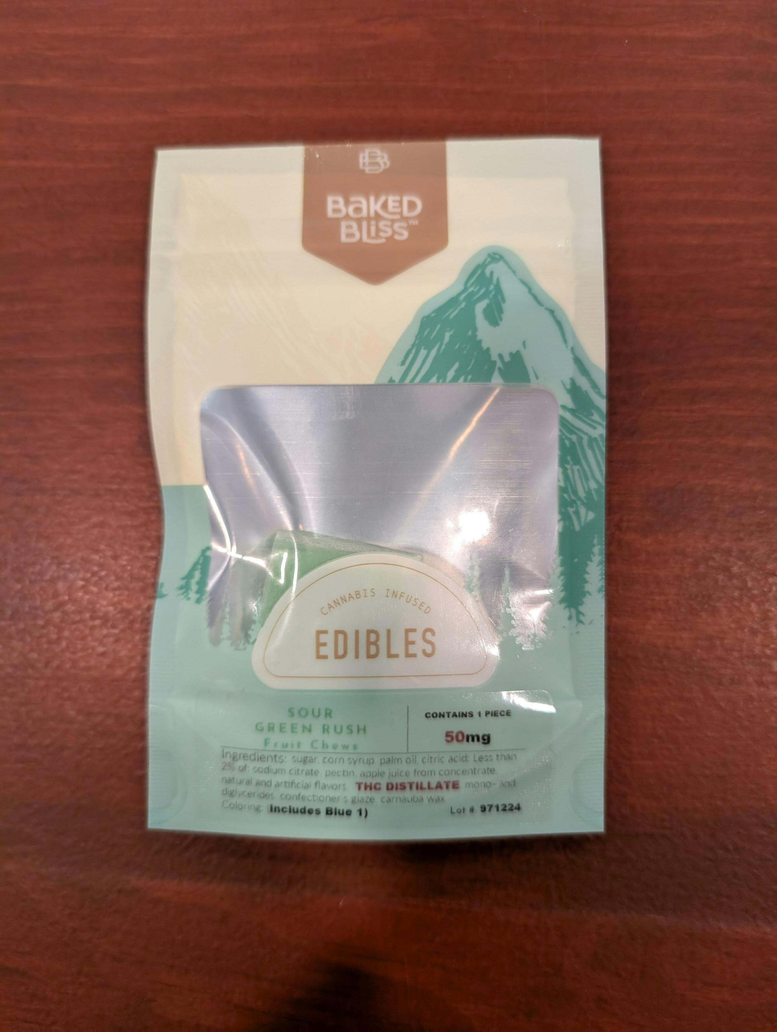 50mg Fruit Chew - Green Rush at Lakewood Cannabis