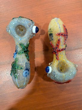 5" Star Fish Glass Pipe