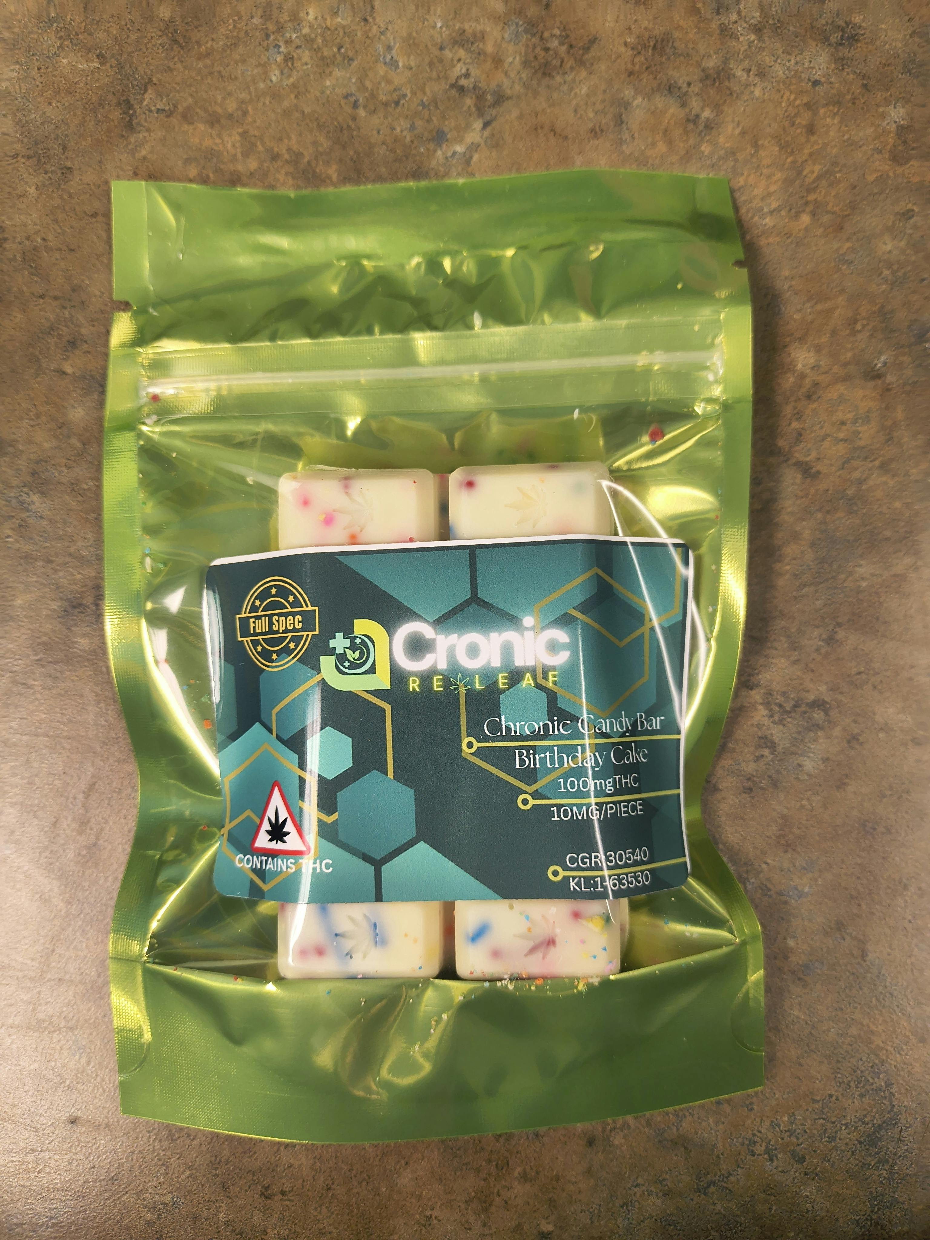 100mg White Chocolate Bar-Birthday Cake