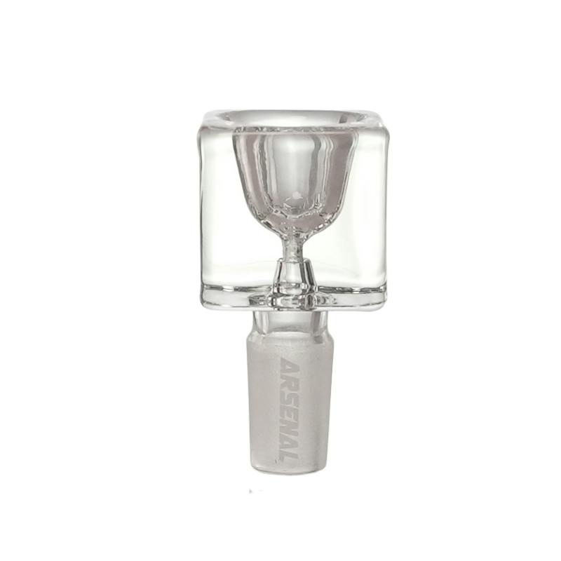 Bowl - 14mm - Cube Glass - Assorted