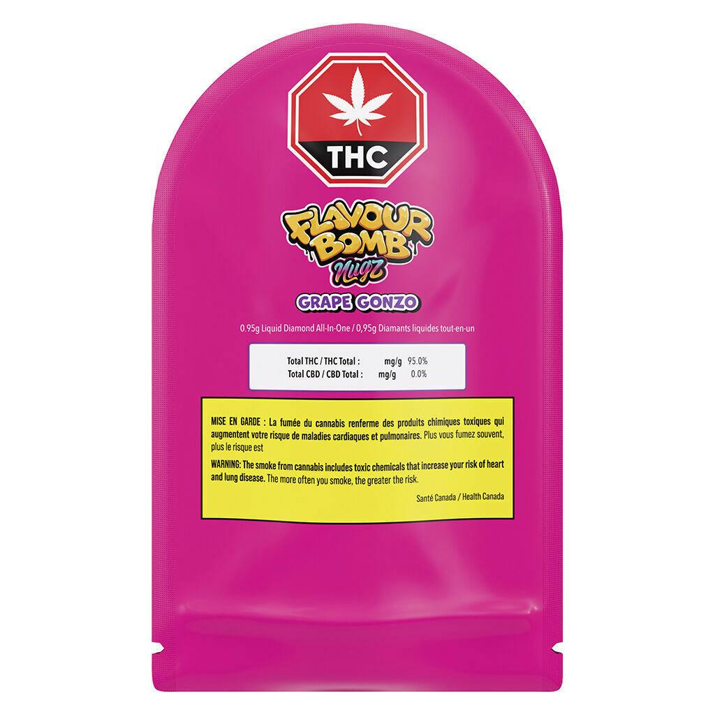 Flavour Bomb Grape Gonzo Liquid Diamonds AIO - 0.95g