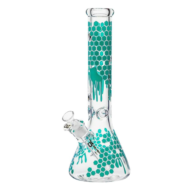 Glow-in-the-Dark Honeycomb Splash Beaker - 14" - Teal