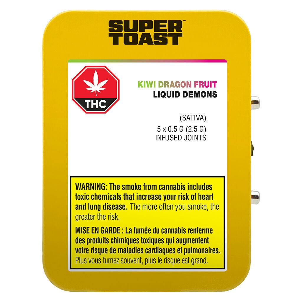 Kiwi Dragonfruit Liquid Demons Infused Pre-Rolls - 5x0.5g