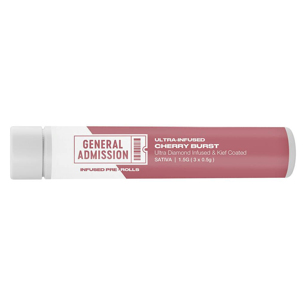 Cherry Burst Diamond Infused Pre-Rolls - 3x0.5g