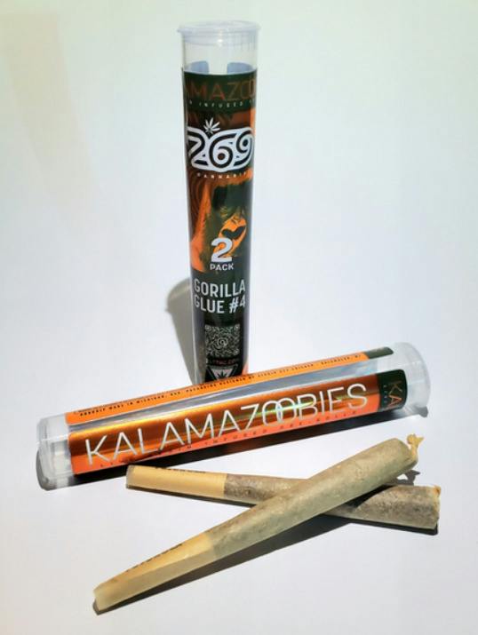 269 Cannabis | Kalamazoobies | Gorilla Glue #4 | Infused Pre-Roll 2g | Sativa Hybrid