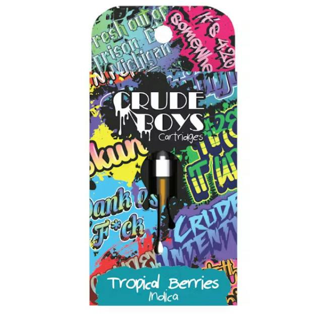 Crude Boys | Tropical Berries | Vape Cart | 1g | Indica