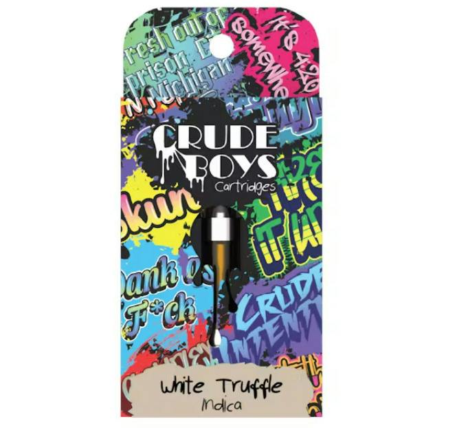 Crude Boys | White Truffle | Vape Cart | 1g | Indica
