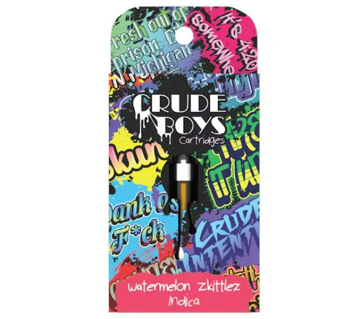 Crude Boys | Watermelon Zkittles | Vape Cart | 1g | Indica