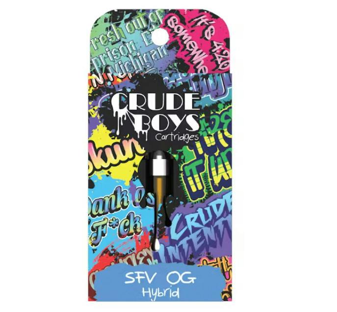 Crude Boys | SFV OG | Vape Cart | 1g | Hybrid