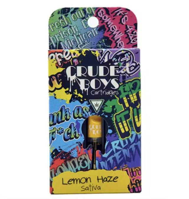 Crude Boys | Lemon Haze | Vape Cart | 1g | Sativa