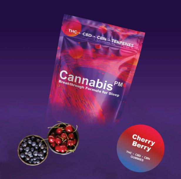 Choice | Cannabis PM | Cherry Berry | 50mg THC:CBD:CBN Gummies