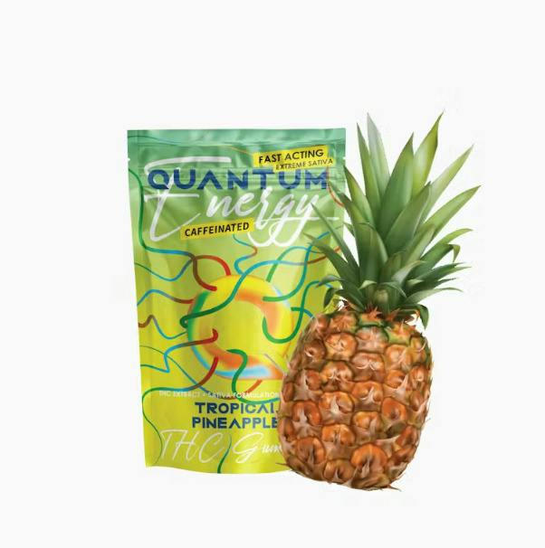 Quantum | Tropical Pineapple | Caffeinated Infused Gummies | 100mg