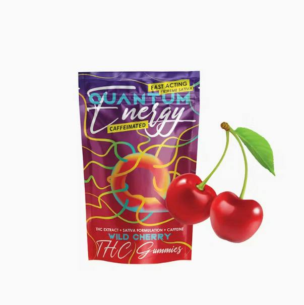 Quantum | Wild Cherry | Caffeinated Infused Gummies | 100mg