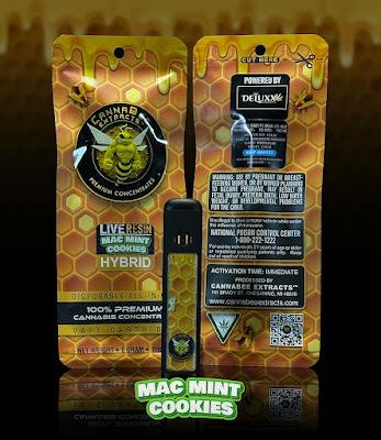 Canna Bee | Mac Mint Cookie | Live Resin Disposable | 1g | Hybrid