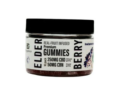 BC Organics | Elderberry Sleep | Non-Infused Gummy (10ct) | 250mgCBD:50mgCBN