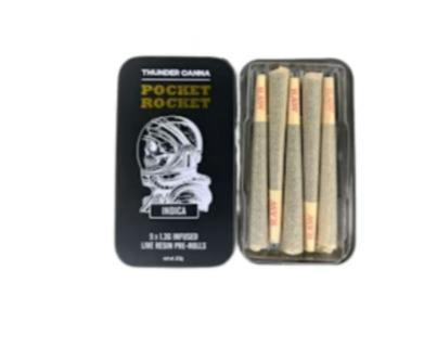 Pocket Rocket | Bolo | Infused Pre-roll Pack | 1.3g x 5 (6.5g) | Hybrid