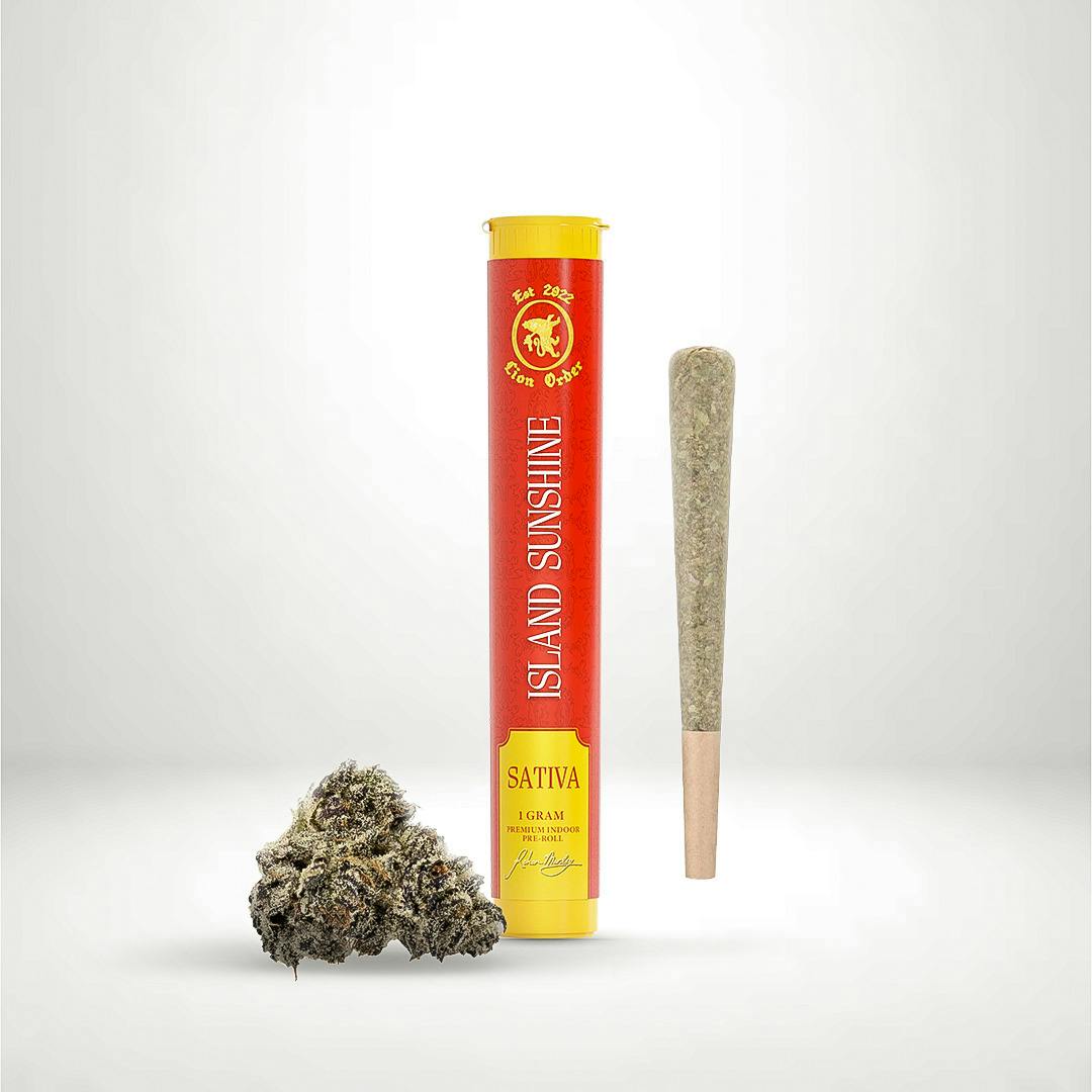 Lion Order | Island Sunshine | Premium Bud Pre-roll | 1g | Sativa