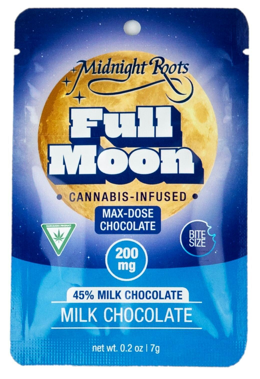 Midnight Roots | Milk Chocolate | Full Moon Infused Chocolate | 200mg | Hybrid