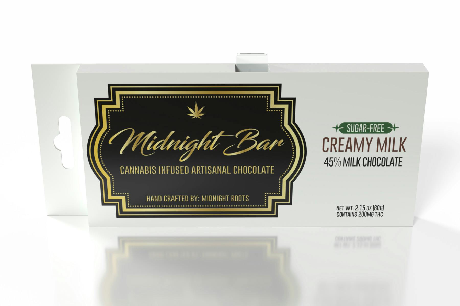 Midnight Roots | Creamy Milk Chocolate | Infused Chocolate Bar | 200mg | Hybrid