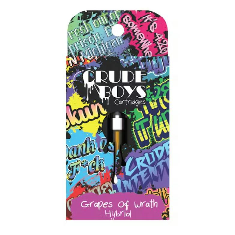 Crude Boys | Grapes Of Wrath | Vape Cart | 1g | Indica