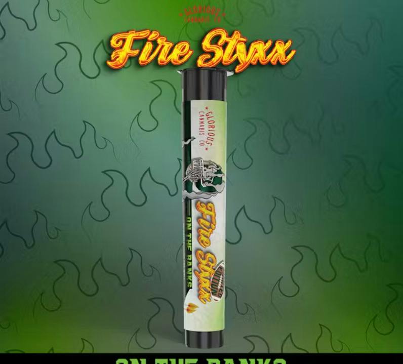 Fire Styxx | On The Banks | infused Pre Roll | 1g