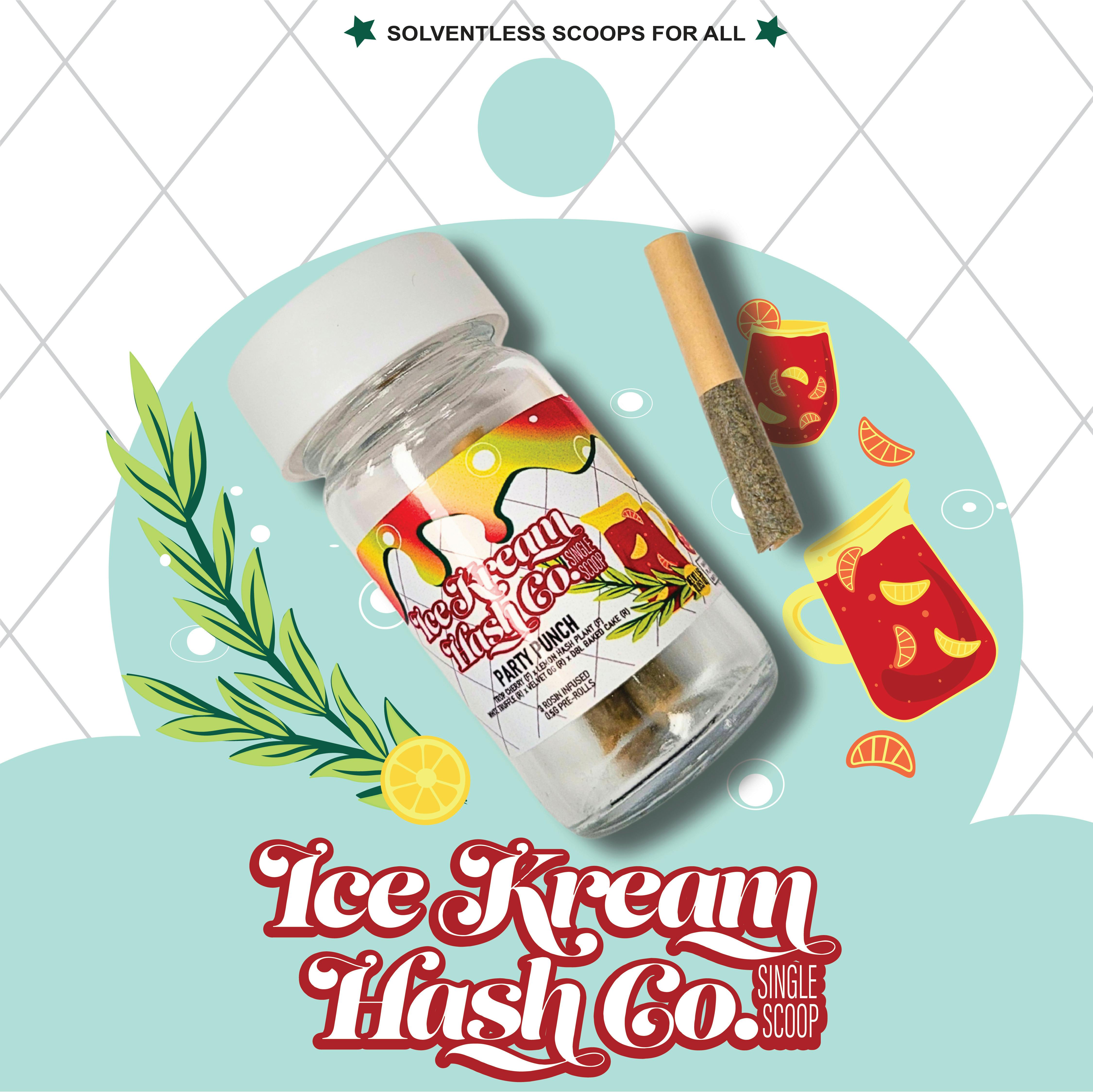 IKHCO | Party Punch | Rosin Infused Pre-roll | 0.5g x 3 (1.5g) | Hybrid