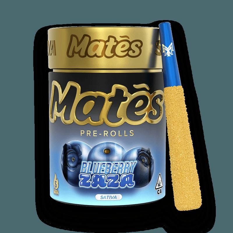 Muha Mates | Blueberry Zaza | Infused Pre-roll Pack | 0.6g x 5 (3g) | Sativa
