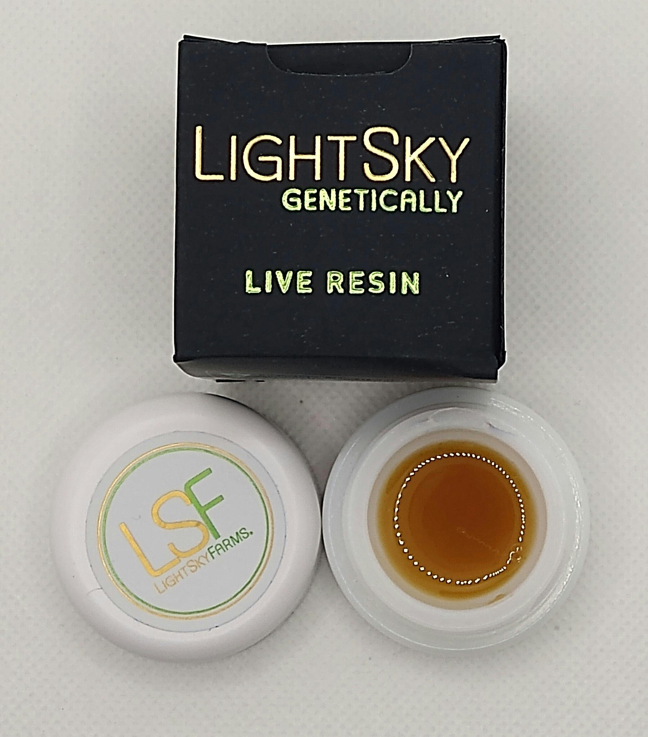 Light Sky Farms | GMO | Live Resin Concentrate | 1g | Indica