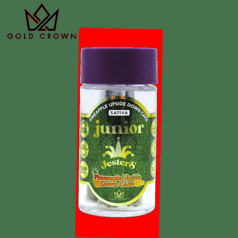 Junior Jesters | Pineapple Upside Down Cake | Infused Pre-roll | 0.7g x 5 (3.5g) | ISativa