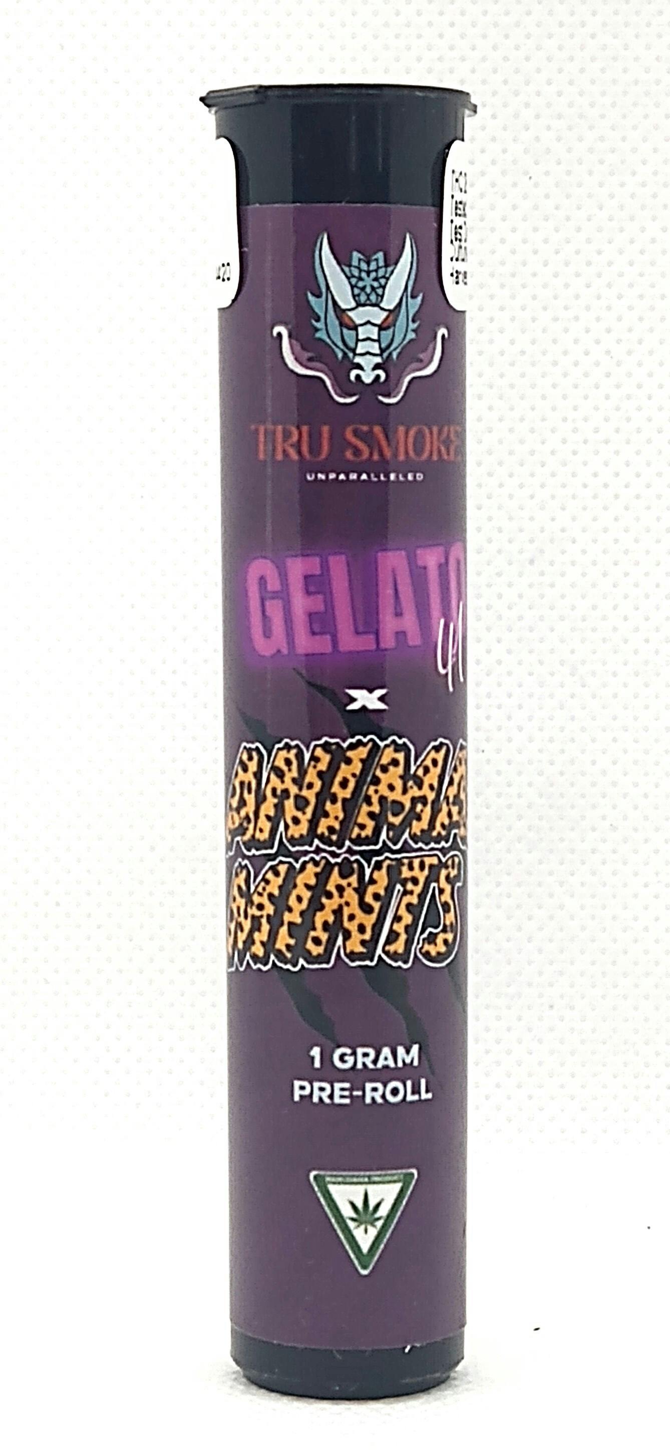 Tru Smoke | Gelato 41 x Animal Mintz | Premium Pre-roll | 1g | Indica