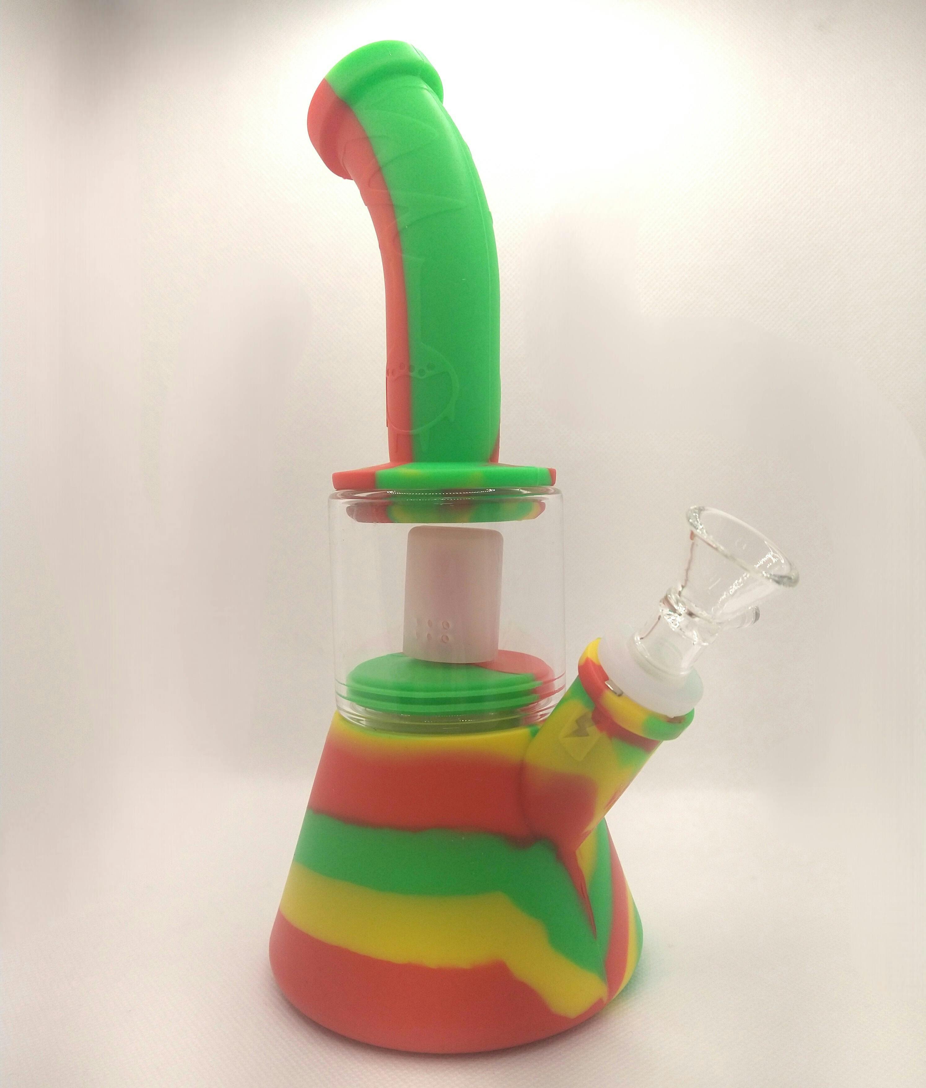 Silicone Beaker Rig | Shower Perc Chamber | Assorted Colors