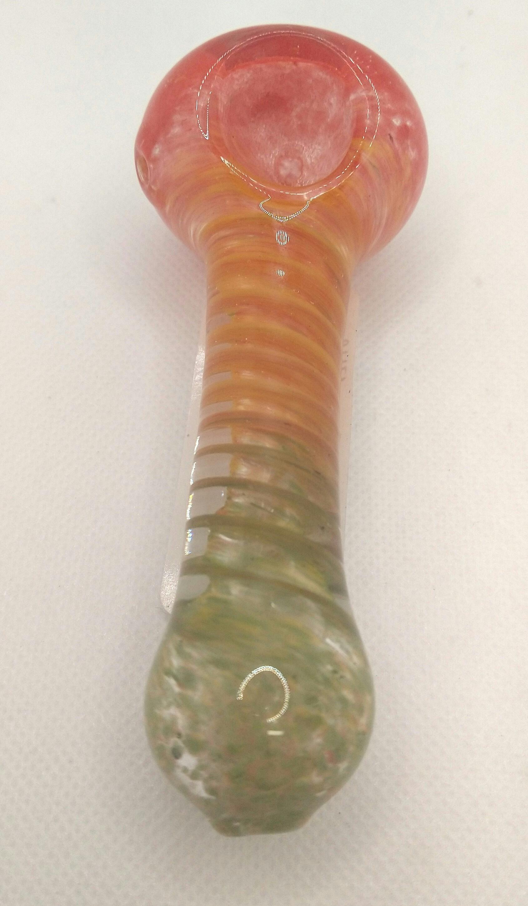 Rasta Handpipe | Glass | Rasta Swirl