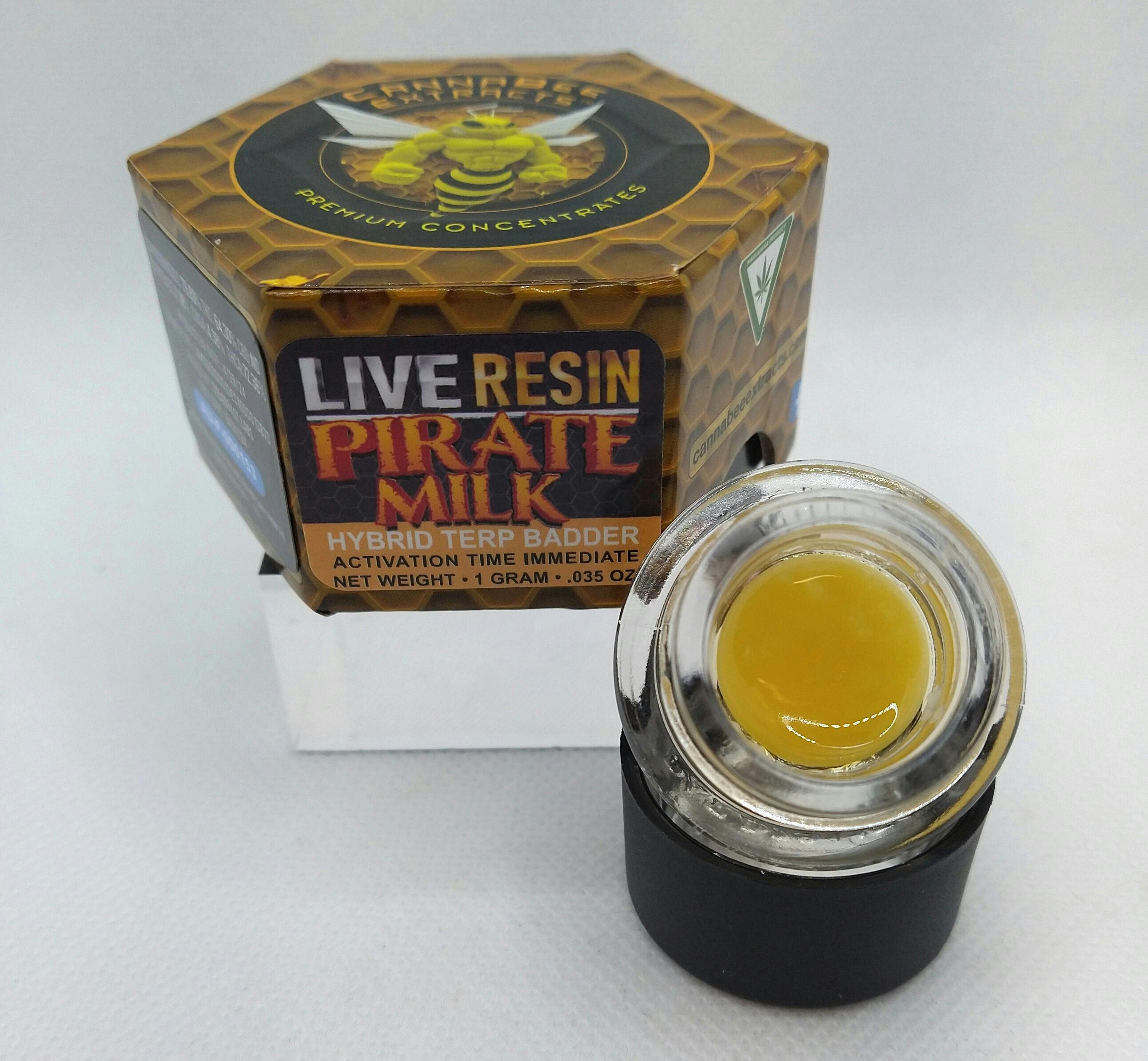 Canna Bee | Pirate Milk | Live Resin Terp Diamonds | 1g | Hybrid