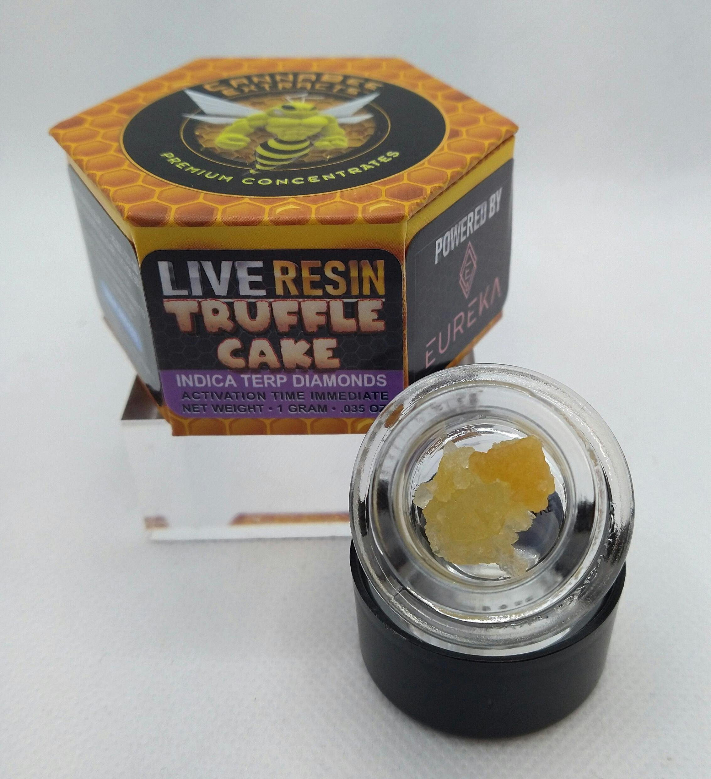 Canna Bee | Truffle Cake | Live Resin Terp Diamonds | 1g | Indica