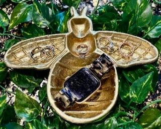 Bee Jewelry Plate | Gold