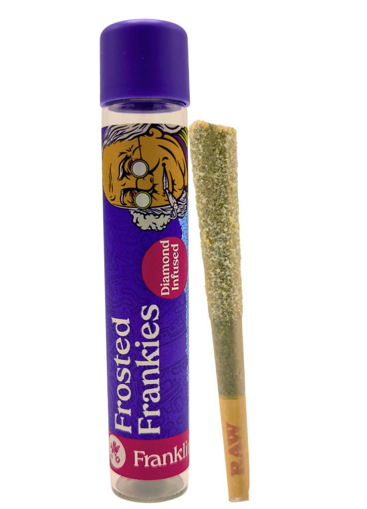 Franklin Fields | Strawberry Fields | Frosted Infused Pre-roll | 1.25g | Indica