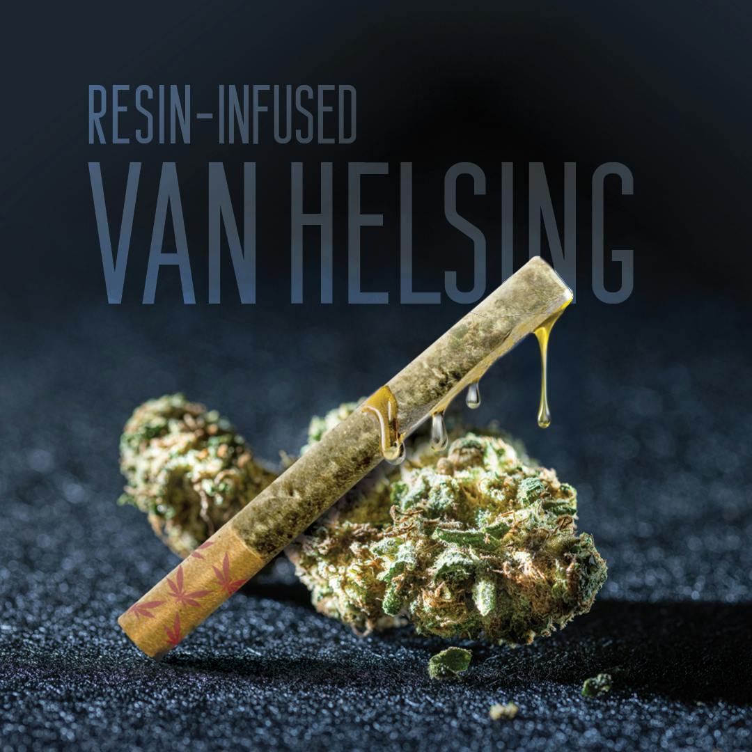 Grasshopper Farms | Van Helsing | Resin Infused Pre-rolls Tin | 1g x 5 | Indica