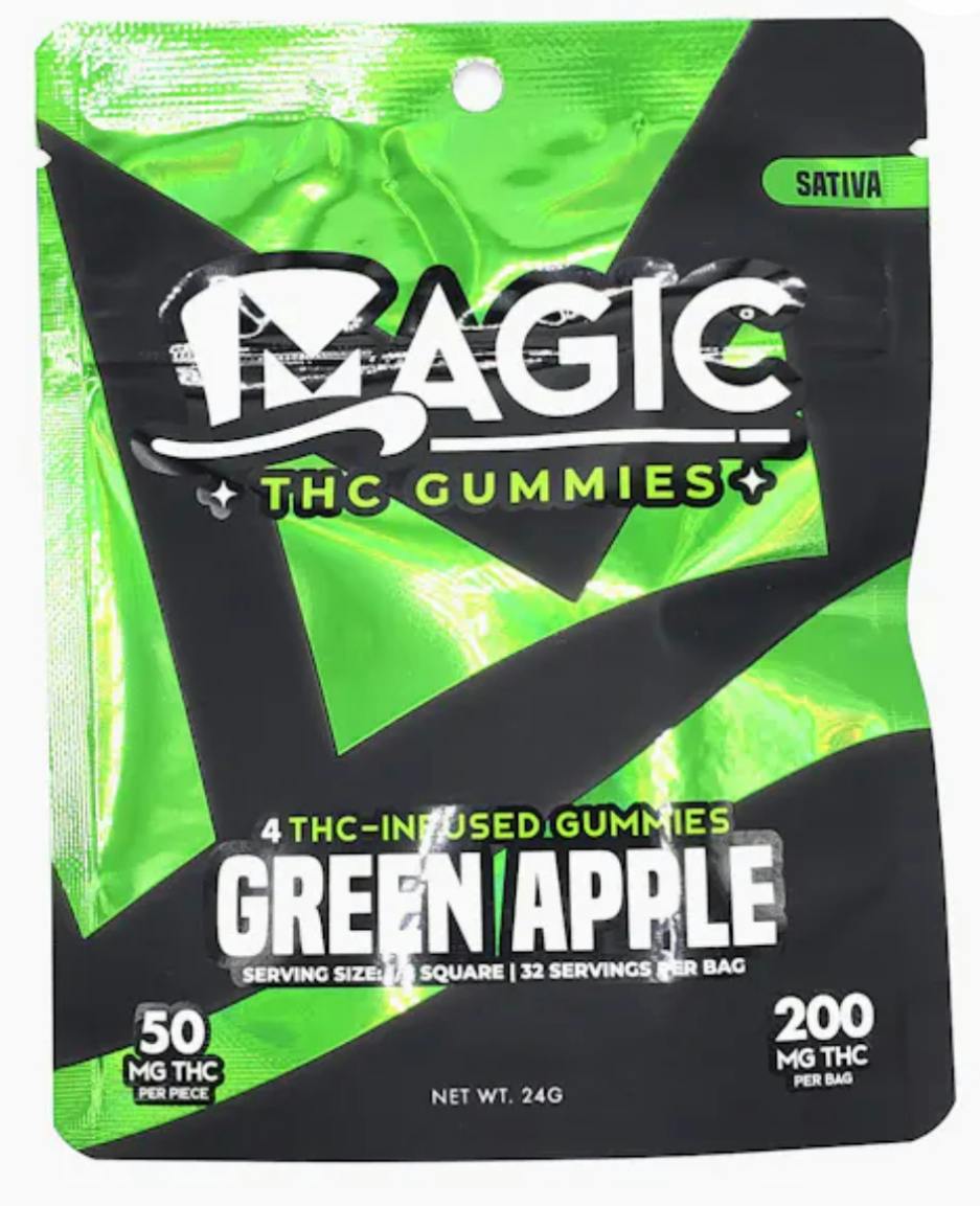 Magic | Green Apple | Infused Gummies | 200mg | Sativa