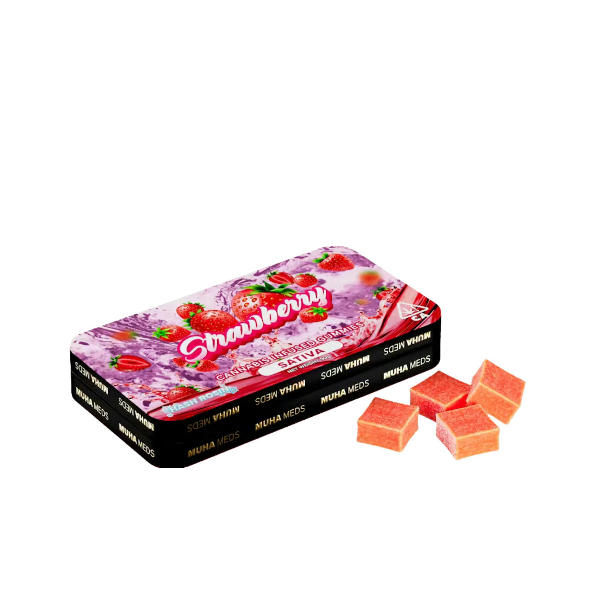 Mambas | Strawberry | Hash Rosin Gummies | 200mg | Sativa