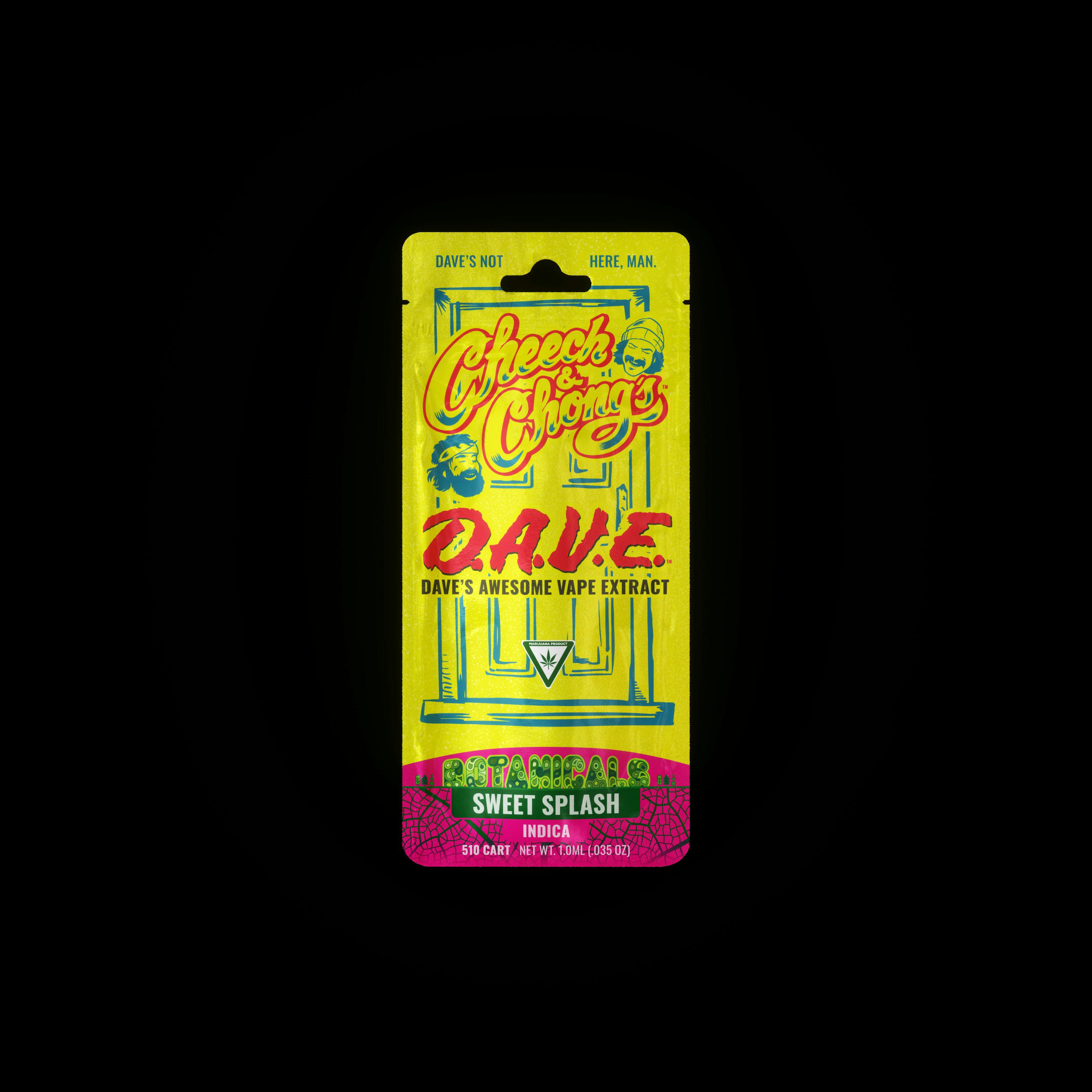 Cheech & Chong | Sweet Splash | D.A.V.E Vape Cart | 1g | Indica