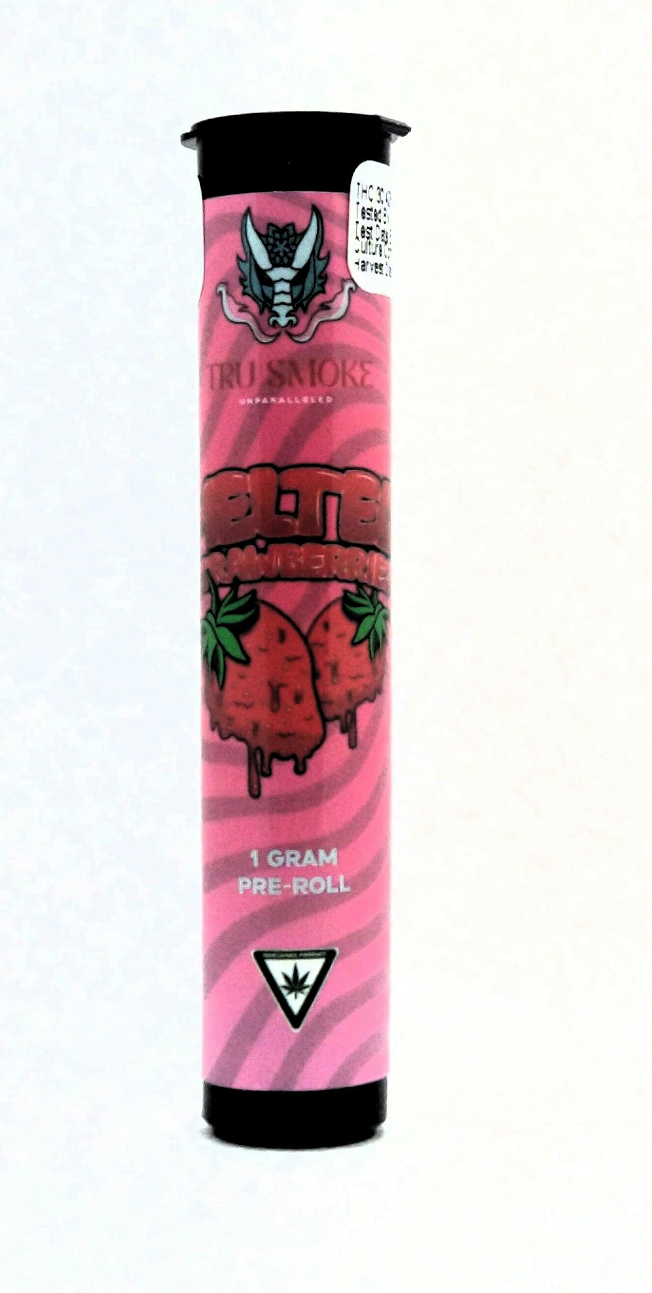 Tru Smoke | Melted Strawberries | Premium Pre-roll | 1g | Hybrid