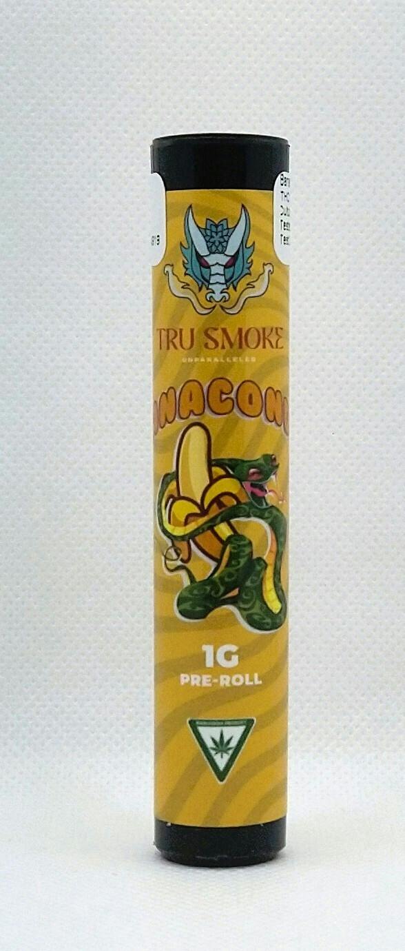 Tru Smoke | Banana Conda | Premium Pre-roll | 1g | Sativa