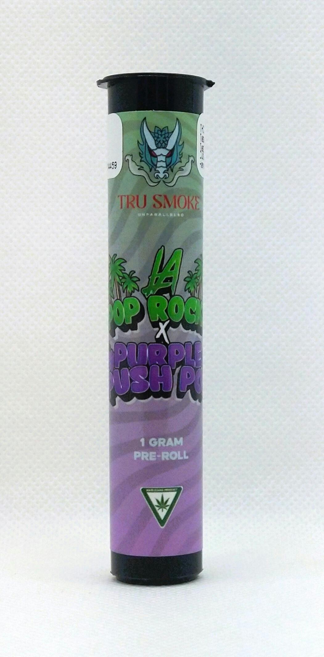 Tru Smoke | LA Pop Rocks x Purple Push Pop | Premium Pre-roll | 1g | Indica