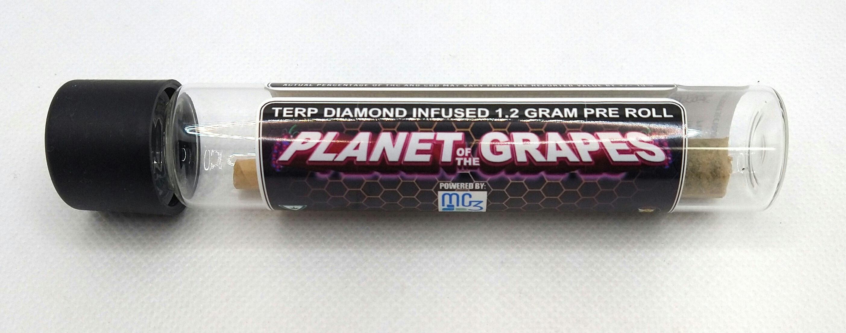 Canna Bee | Planet of Grapes | Infused Pre-roll | 1.2g | Indica