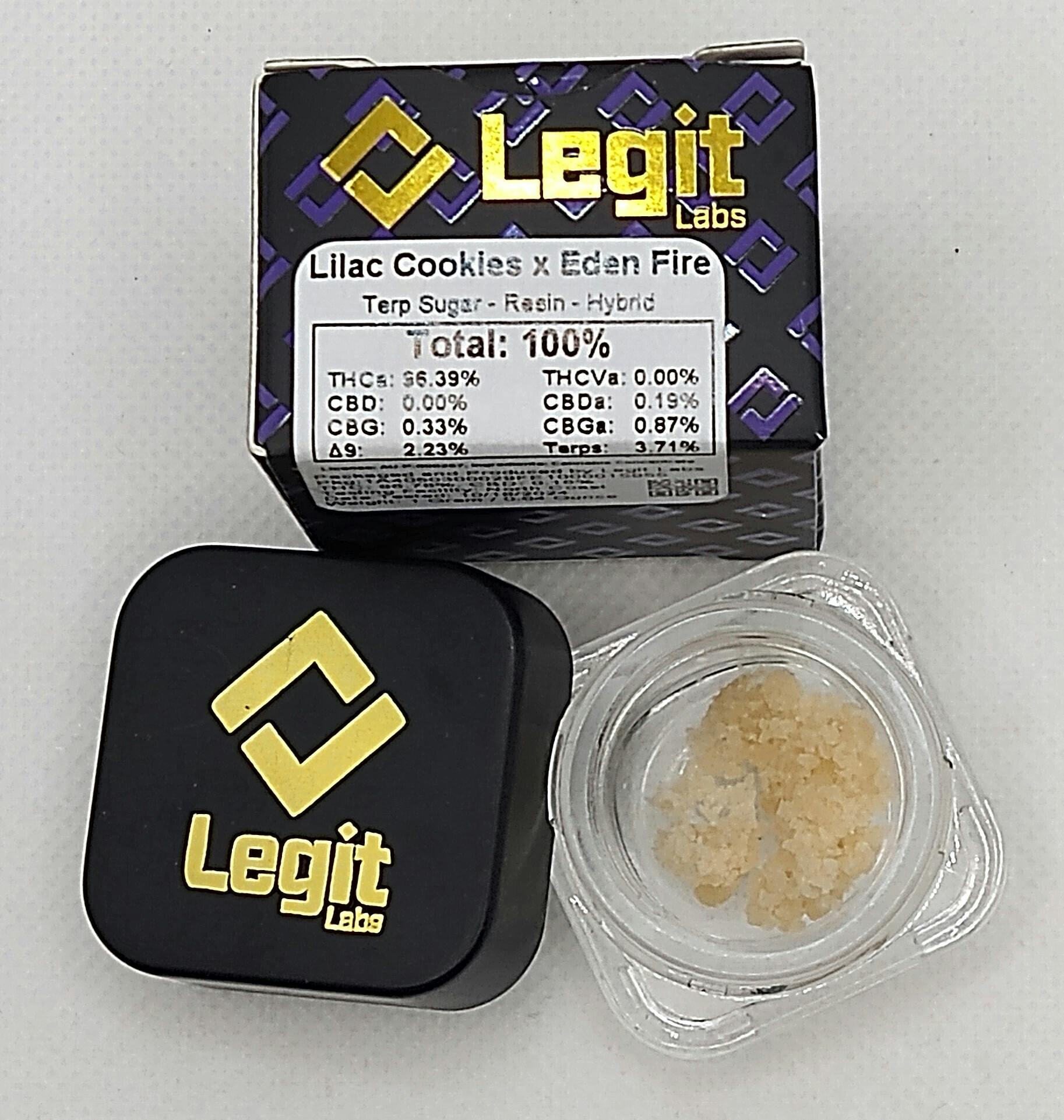 Legit Labs | Lilac Cookies x Eden Fire | Terp Sugar Concentrate | Hybrid