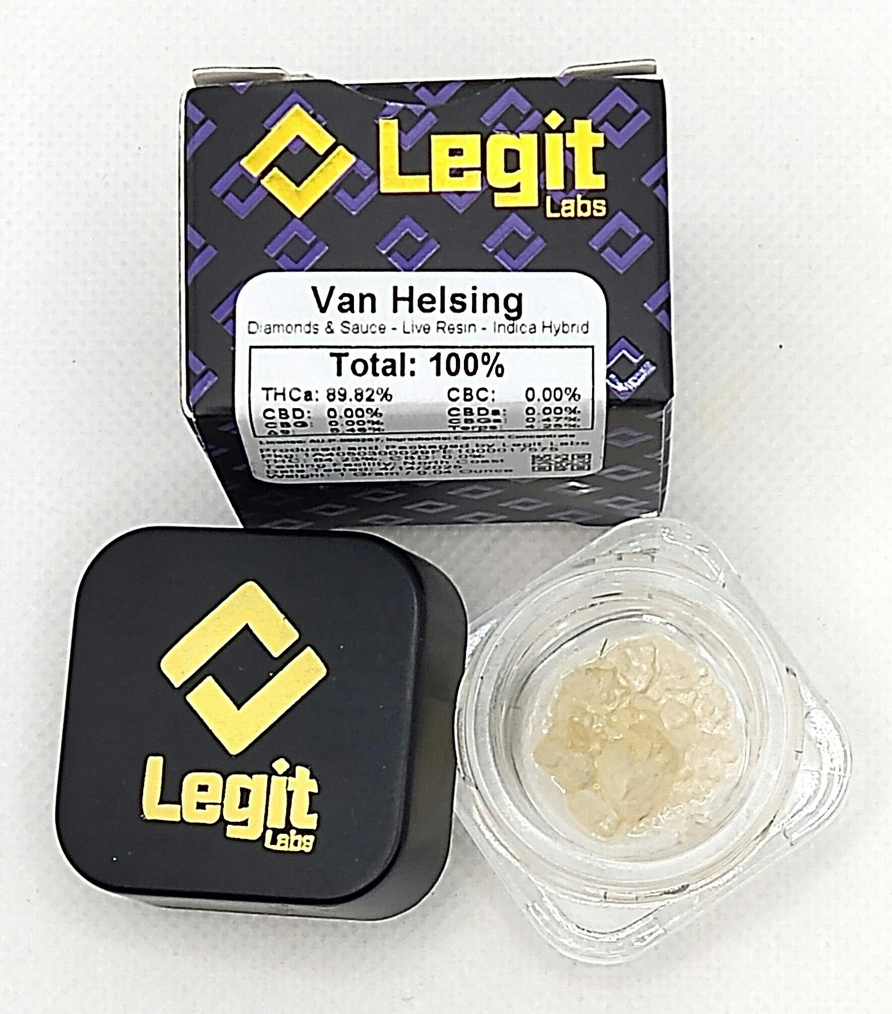 Legit Labs | Van Helsing | Diamonds & Sauce Concentrate | 1g | Indica