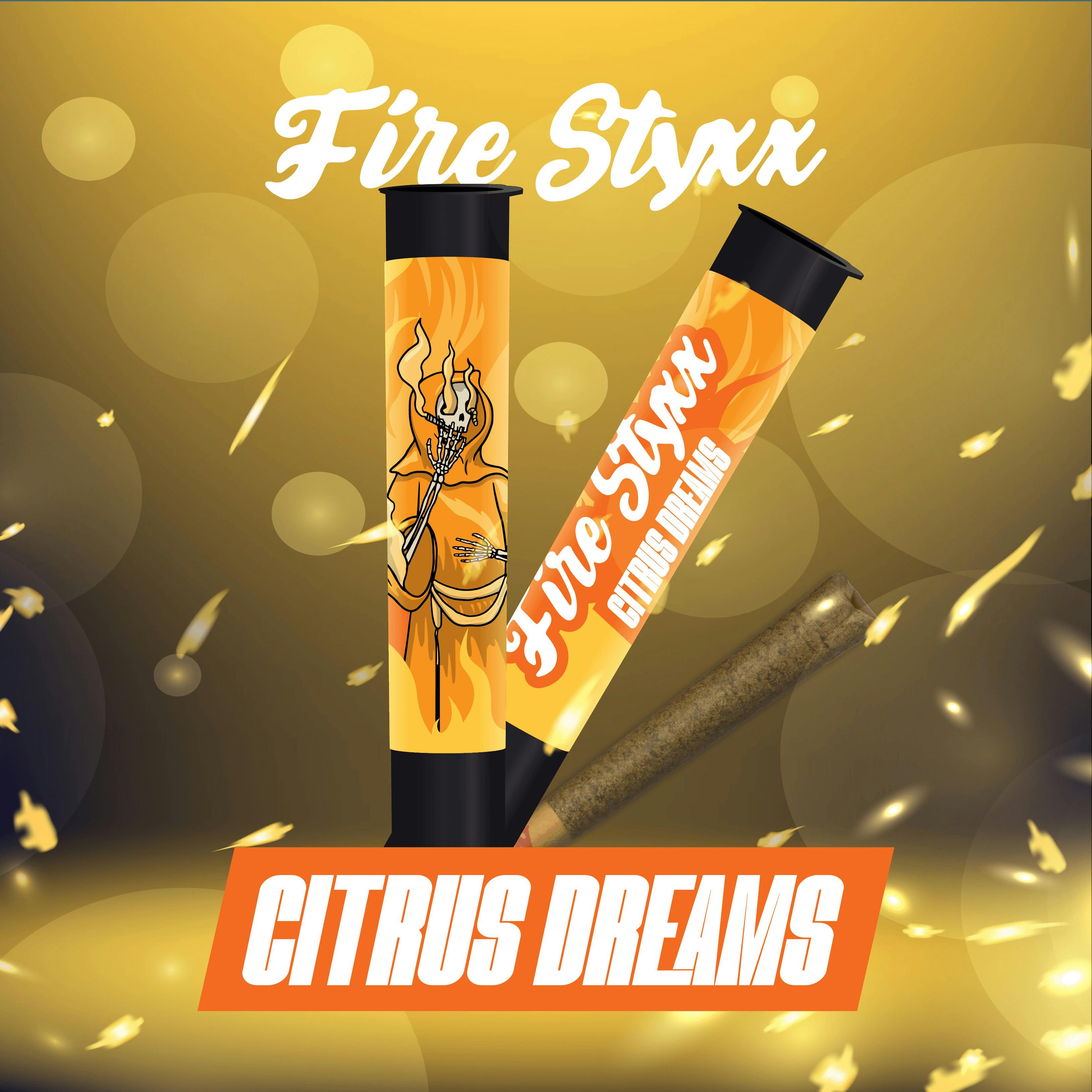 Fire Styxx | Citrus Dreams | Infused Preroll | 1g | Sativa