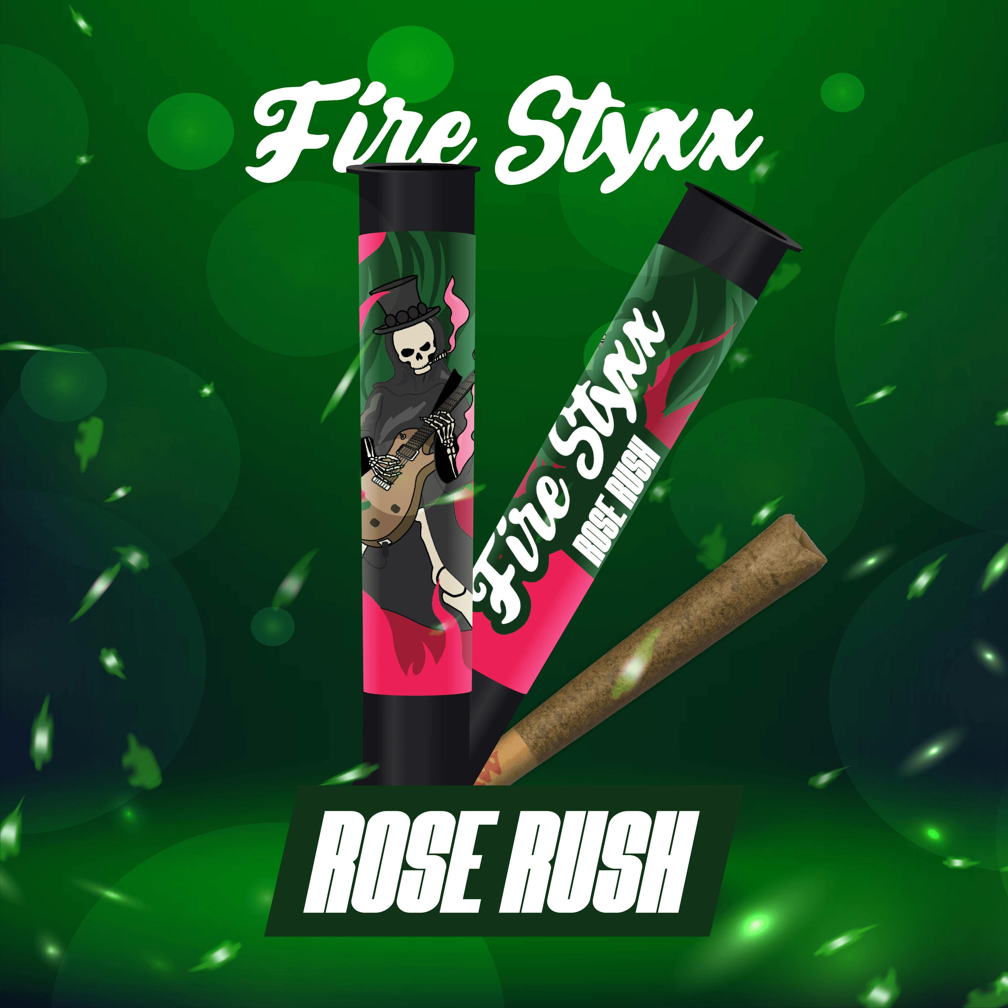 Fire Styxx | Rose Rush | infused Pre Roll | 1g